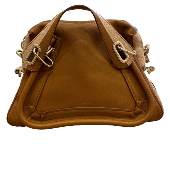 Chloe Paraty Military Medium Tan Shoulder Bag - New - Picture 1 of 9